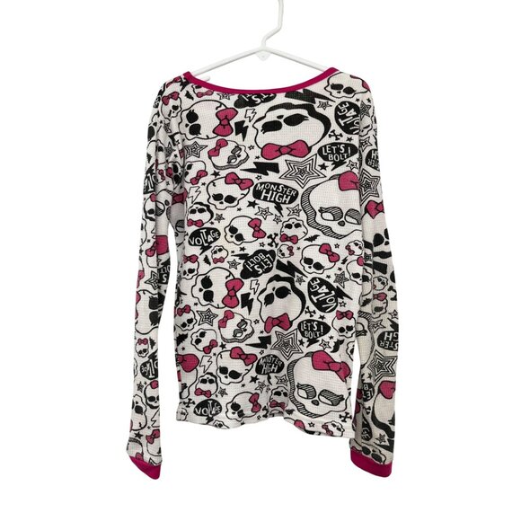 Monster High Thermal Base Layer Girls 12 Used 2 Piece Cotton Blend Fall Winter - Picture 16 of 16